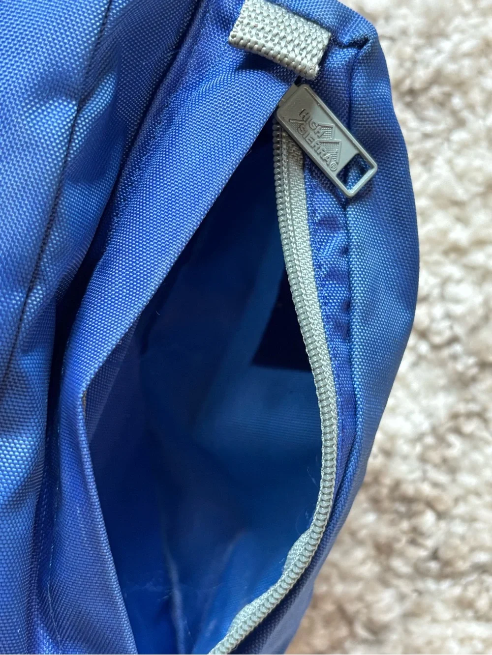 Vintage High Sierra Blue Fanny Pack Waist Pack Belt Bag Retro Outdoor Hiking
